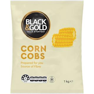 Black & Gold Corn Cobs