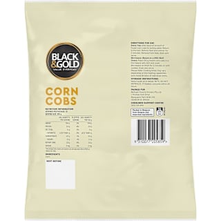 Black & Gold Corn Cobs
