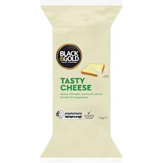 Black & Gold Tasty Cheese Block