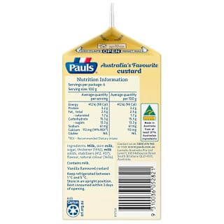 Pauls Vanilla Custard