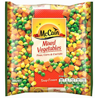 McCain Mixed Vegetables Peas, Corns & Carrots