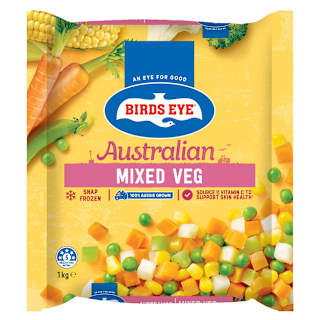 Birds Eye Snap Frozen Garden Mix Carrot Beans Brocoli Cauli Capsicum