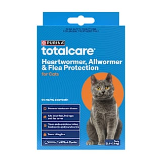 Purina Total Care Heartwormer, Allwormer & Flea Control for Cats (2.6 - 7.5kg) Pipette