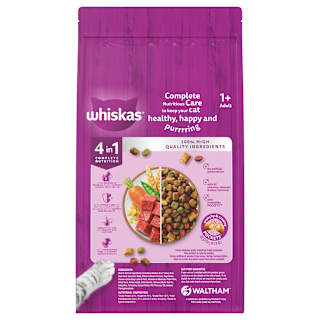 Whiskas 1+ Dry Cat Food Beef & Lamb Flavours