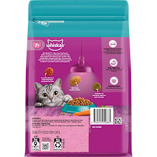 Whiskas 7+ Dry Cat Food Tuna & Sardine Flavours