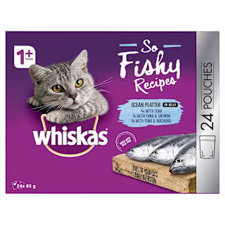 Whiskas So Fishy Recipes Wet Cat Food Ocean Platter in Jelly