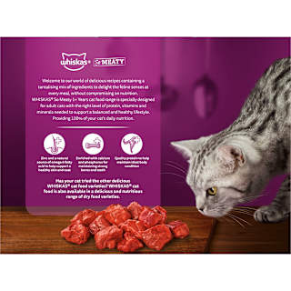 Whiskas So Meaty Wet Cat Food Meat Cuts In Gravy