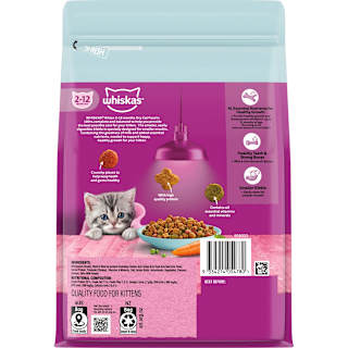 Whiskas Kitten Dry Cat Food Chicken & Tuna Flavours