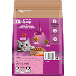 Whiskas 1+ Dry Cat Food Beef & Lamb Flavours