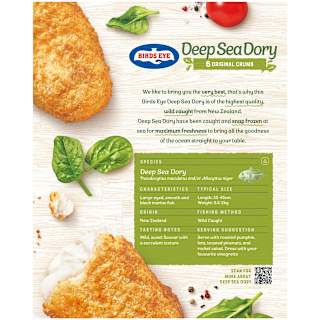 Birds Eye Wild Caught Deep Sea Dory Original Crumb