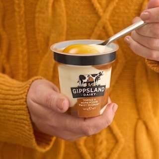 Gippsland Toffee & Honeycomb Twist Yoghurt