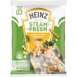 Heinz Steam Fresh Carrot Corn & Broccoli