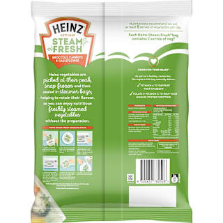 Heinz Steam Fresh Broccoli, Carrot & Cauliflower