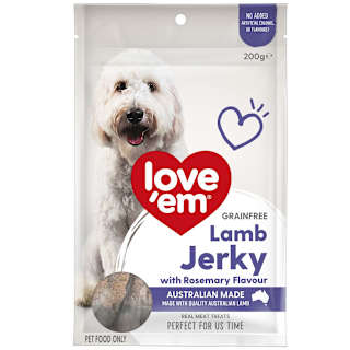 Love'em Grainfree Lamb Jerky with Rosemary Flavour