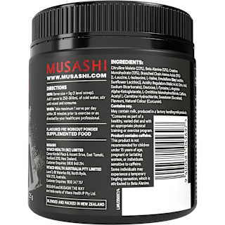 Musashi Pre Workout Lemon Lime