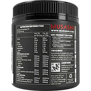 Musashi Pre Workout Lemon Lime