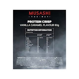 Musashi Protein Crisp Bar Vanilla Caramel