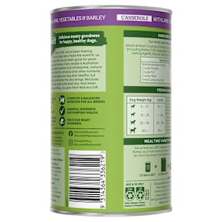 Nature's Gift Casserole Lamb, Vegetable & Barley Wet Dog Food