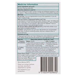 Nicorette Nicotine Gum Classic Extra Strength