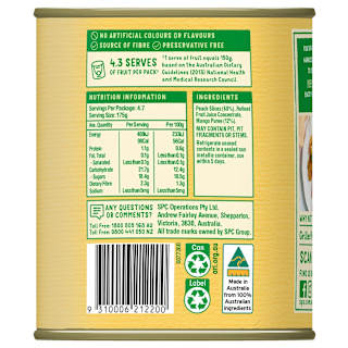 SPC Peaches Sliced in Mango Nectar