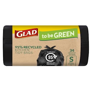 Glad to be Green 95% Recycled Kitchen Tidy Bags Small