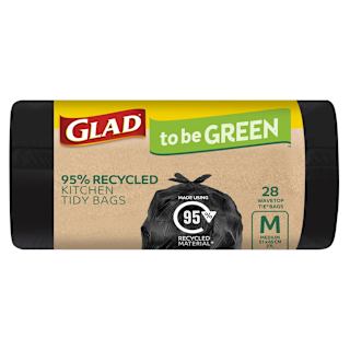 Glad to be Green 95% Recycled Kitchen Tidy Bags Medium