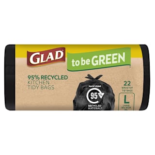 Glad to be Green 95% Recycled Kitchen Tidy Bags Large
