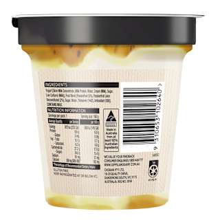 Gippsland Dairy Passionfruit Twist Yoghurt