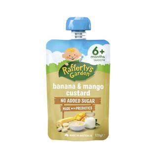 Rafferty's Garden Banana & Mango No Added Sugar Custard 6+ Months