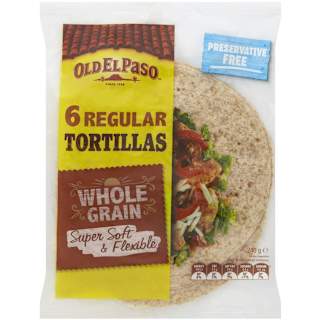 Old El Paso Mexican Wholegrain Tortillas