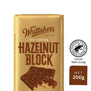 Whittaker's 33% Cocoa Hazelnut Milk Chocolate Block