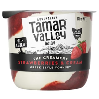 Tamar Valley Dairy Strawberries & Cream Yoghurt