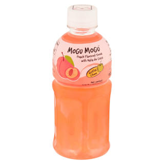 Mogu Mogu Peach Drink with Nata de Coco