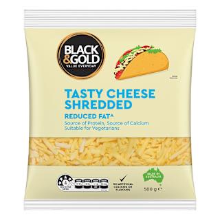 Black & Gold Tasty Shredded Cheese Reduced Fat