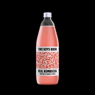 Two Boys Brew French Kiss Hibiscus & Vanilla Kombucha