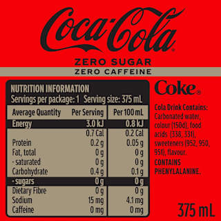 Coca Cola Zero Sugar Zero Caffeine