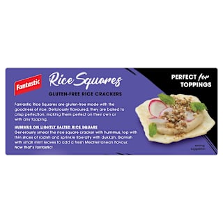 Fantastic Rice Squares Gluten-Free Rice Crackers Lightly Salted