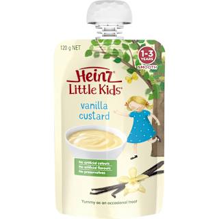Heinz Little Kids Vanilla Custard Pouch 1-3 years