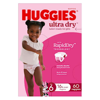 Huggies Ultra Dry Nappies Girls Size 6 (16+kg)