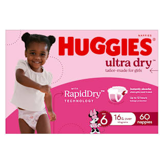 Huggies Ultra Dry Nappies Girls Size 6 (16+kg)
