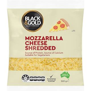 Black & Gold Mozzarella Shredded Cheese