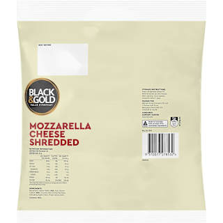 Black & Gold Mozzarella Shredded Cheese