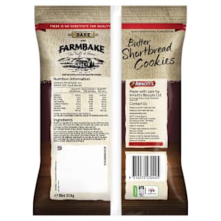 Arnott's Farmbake Cookies Butter Shortbread