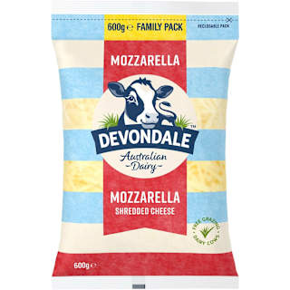 Devondale Mozzarella Cheese Shredded