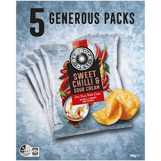 Red Rock Deli Potato Chips Multipack Sweet Chilli & Sour Cream