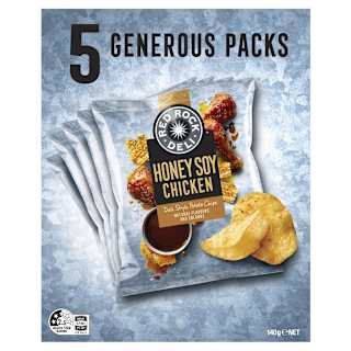 Red Rock Deli Style Potato Chips Honey Soy Chicken