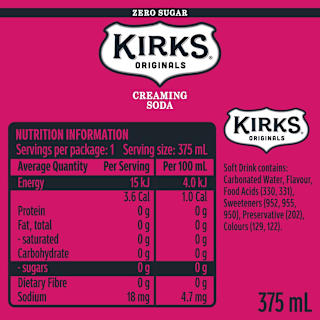Kirks Sugar Free Creaming Soda Can Soft Drink