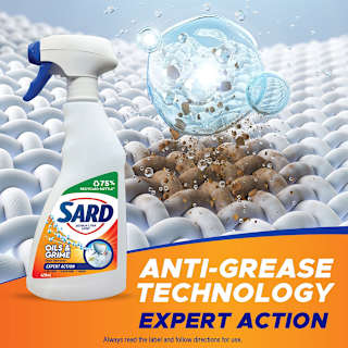 Sard Oils & Grime Stain Remover Spray Expert Action