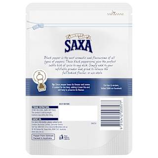 Saxa Black Whole Peppercorns