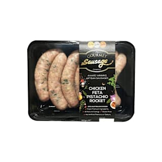 The Gourmet Sausage Company Chicken Fetta Pistachio Rocket